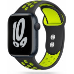Tech-Protect Replacment Band Softband For Apple Watch 4 / 5 / 6 / 7 / Se (42 / 44 / 45 MM) Blacklime - (TPRSI5BLI)
