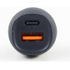 LAMTECH 2-PORT USB CAR FAST CHARGER TYPE-C PD 18W BLACK - (LAM023855)