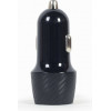 LAMTECH 2-PORT USB CAR FAST CHARGER TYPE-C PD 18W BLACK - (LAM023855)