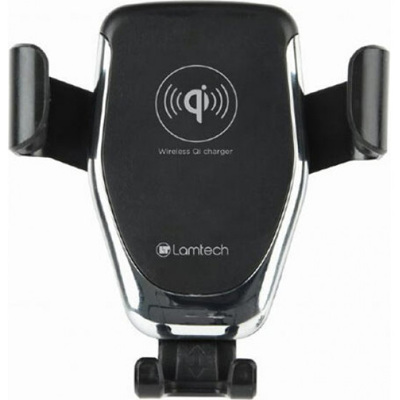 LAMTECH CAR HOLDER WITH QI WIRELESS CHARGER 10W - (LAM023862)