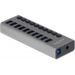 DeLock Usb Hub �� ��������� 10x USB, 5Gbps, LED, ���� - (63670)