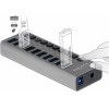 DeLock Usb Hub �� ��������� 10x USB, 5Gbps, LED, ���� - (63670)