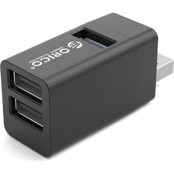 Orico Mini Usb Hub MINI-U32L, 3x Usb ports, ����� - (MINI-U32L-BK-BP)