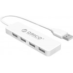 Orico Usb Hub FL01, 4x USB, ����� - (FL01-WH-BP)