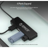 Orico Usb Hub FL01, 4x USB, ����� - (FL01-BK-BP)