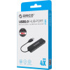 Orico Usb Hub FL01, 4x USB, ����� - (FL01-BK-BP)
