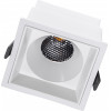 GloboStar PLUTO-B ������� Led Spot Downlight Trimless �10.4x�10.4cm 15W 1875lm 38� Ac 220-240V IP20 �10.4 x �10.4 x �6.5cm - ��������� - ����� & Anti-Glare Honeycomb - ����� ����� 2700K - Bridgelux Cob - 5 Years Warranty - (60279)