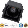 GloboStar PLUTO-B ������� Led Spot Downlight Trimless �10.4x�10.4cm 15W 1875lm 38� Ac 220-240V IP20 �10.4 x �10.4 x �6.5cm - ��������� - ����� & Anti-Glare Honeycomb - ����� ����� 2700K - Bridgelux Cob - 5 Years Warranty - (60281)