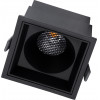 GloboStar PLUTO-B ������� Led Spot Downlight Trimless �10.4x�10.4cm 15W 1875lm 38� Ac 220-240V IP20 �10.4 x �10.4 x �6.5cm - ��������� - ����� & Anti-Glare Honeycomb - ����� ����� 2700K - Bridgelux Cob - 5 Years Warranty - (60281)