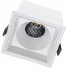 GloboStar PLUTO-B ������� Led Spot Downlight Trimless �10.4x�10.4cm 15W 1950lm 38� Ac 220-240V IP20 �10.4 x �10.4 x �6.5cm - ��������� - ����� & Anti-Glare Honeycomb - ������ ����� 4500K - Bridgelux Cob - 5 Years Warranty - (60278)