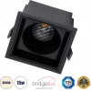 GloboStar PLUTO-B ������� Led Spot Downlight Trimless �10.4x�10.4cm 15W 1950lm 38� Ac 220-240V IP20 �10.4 x �10.4 x �6.5cm - ��������� - ����� & Anti-Glare Honeycomb - ������ ����� 4500K - Bridgelux Cob - 5 Years Warranty - (60280)
