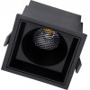GloboStar PLUTO-B ������� Led Spot Downlight Trimless �10.4x�10.4cm 15W 1950lm 38� Ac 220-240V IP20 �10.4 x �10.4 x �6.5cm - ��������� - ����� & Anti-Glare Honeycomb - ������ ����� 4500K - Bridgelux Cob - 5 Years Warranty - (60280)