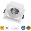 GloboStar PLUTO-M ������� Led Spot Downlight Trimless �8.4x�8.4cm 10W 1250lm 38� Ac 220-240V IP20 �8.4 x �8.4 x �5.9cm - ��������� - ����� & Anti-Glare Honeycomb - ����� ����� 2700K - Bridgelux Cob - 5 Years Warranty - (60273)