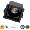 GloboStar PLUTO-M ������� Led Spot Downlight Trimless �8.4x�8.4cm 10W 1250lm 38� Ac 220-240V IP20 �8.4 x �8.4 x �5.9cm - ��������� - ����� & Anti-Glare Honeycomb - ����� ����� 2700K - Bridgelux Cob - 5 Years Warranty - (60275)