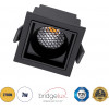 GloboStar PLUTO-S ������� Led Spot Downlight Trimless �6.4x�6.4cm 7W 875lm 38� Ac 220-240V IP20 �6.4 x �6.4 x �4.9cm - ��������� - ����� & Anti-Glare Honeycomb - ����� ����� 2700K - Bridgelux Cob - 5 Years Warranty - (60269)