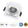 GloboStar PLUTO-S ������� Led Spot Downlight Trimless �6.4x�6.4cm 7W 910lm 38� Ac 220-240V IP20 �6.4 x �6.4 x �4.9cm - ��������� - ����� & Anti-Glare Honeycomb - ������ ����� 4500K - Bridgelux Cob - 5 Years Warranty - (60266)