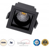 GloboStar PLUTO-S ������� Led Spot Downlight Trimless �6.4x�6.4cm 7W 910lm 38� Ac 220-240V IP20 �6.4 x �6.4 x �4.9cm - ��������� - ����� & Anti-Glare Honeycomb - ������ ����� 4500K - Bridgelux Cob - 5 Years Warranty - (60268)