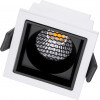 GloboStar PLUTO-S ������� Led Spot Downlight �6.4x�6.4cm 7W 875lm 38� Ac 220-240V IP20 �6.4 x �6.4 x �4.9cm - ��������� - ����� �� ����� �������� & Anti-Glare Honeycomb - ����� ����� 2700K - Bridgelux Cob - 5 Years Warranty - (60265)