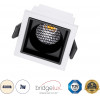 GloboStar PLUTO-S ������� Led Spot Downlight �6.4x�6.4cm 7W 910lm 38� Ac 220-240V IP20 �6.4 x �6.4 x �4.9cm - ��������� - ����� �� ����� �������� & Anti-Glare Honeycomb - ������ ����� 4500K - Bridgelux Cob - 5 Years Warranty - (60264)