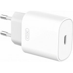 XO L91EU 25W TYPE-C fast charger White - (6920680824229)