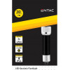 Entac Flashlight 5LED Keychain Black - (EFL-5LED-KC-BL)