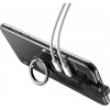 Hoco Ring Stand Mobile Holder With 2X Lightning Black - (LS22)