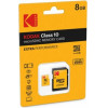 Kodak Memory Card Microsd Extra Performance 8GB Class 10 With Adapter - (EKMSDM8GHC10CK)