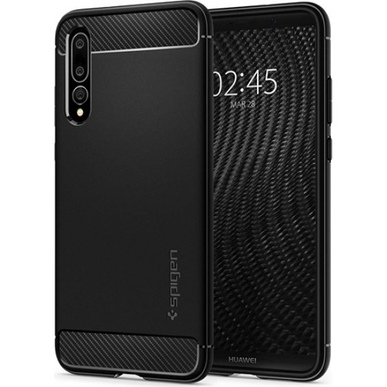 Spigen Rugged Armor Huawei Mate 20 Black Backcover - (SRAHM20B)