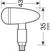 Lampa ���� ���� Drop 12V Smd Led (35x43mm) ����� -2 ���. - (90482)