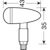Lampa ���� ���� Drop 12V Smd Led (35x43mm) ������ -2 ���. - (90483)