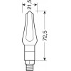 Lampa ���� ���� Zephyr ����� 12V Smd Led 72,5x21,5mm 2���. - (90493)
