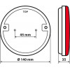 Lampa ��� ���� ���� 12/24V DYNAMIC-O 140 Mm �� 29 Led 3 ������� ������/����/Stop (�������/���������/�����) - 1 ���. - (41547)
