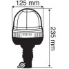 Lampa ����� �� �������� ���� RH-3 12V/24V �� Din 125x235mm - (73002)