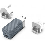 ENERGIZER A65MU WALL CHARGER 65W EU/UK/US Silver