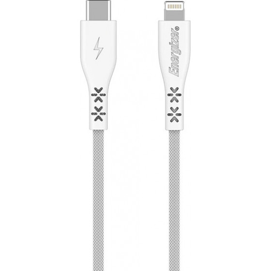 ENERGIZER C411LKWH CABLE LIGHTNING/USB-C LIFETIME WARRANTY 1.2M WHITE