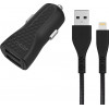 ENERGIZER DC2CLLIM CAR CHARGER LW 3.4A 2USB+Lightning Cable Black