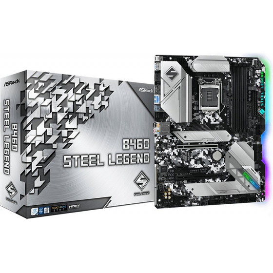 ASRock B460 Steel Legend Motherboard 1200 - (90-MXBCQ0-A0UAYZ)