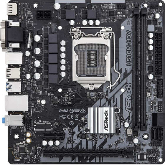 ASRock H510M-HDV R2.0 Motherboard 1200 - (90-MXBGS0-A0UAYZ)