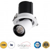 GloboStar VIRGO-S ������� LED Spot Downlight TrimLess �9cm 7W 875lm 36� AC 220-240V IP20 �9cm x �9cm - ��������� - ����� �� ����� �������� - ����� ����� 2700K - Bridgelux COB - 5 Years Warranty - (60303)