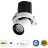 GloboStar VIRGO-S ������� LED Spot Downlight TrimLess �9cm 7W 910lm 36� AC 220-240V IP20 �9cm x �9cm - ��������� - ����� �� ����� �������� - ������ ����� 4500K - Bridgelux COB - 5 Years Warranty - (60302)