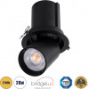 GloboStar VIRGO-B ������� LED Spot Downlight TrimLess �13.5cm 20W 2500lm 36� AC 220-240V IP20 �13.5cm x �14cm - ��������� - ����� - ����� ����� 2700K - Bridgelux COB - 5 Years Warranty - (60313)