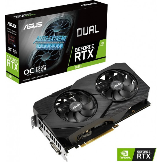 Asus Vga DUAL-RTX2060-O12G-EVO, 12GB ,GDDR6 - (90YV0CH7-M0NA00)