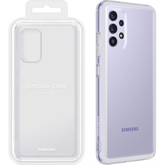Samsung ���� A32 4G A325 6.4'' Soft Clear Cover Transparent Packing Or - (EF-QA325TTEGWW/EU)
