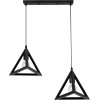 GloboStar TRIANGLE �������� �������� ��������� ������ ������ 2 x E27 ����� ��������� ������ �60 x �22 x Y130cm - (00611)
