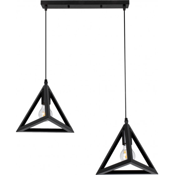 GloboStar TRIANGLE �������� �������� ��������� ������ ������ 2 x E27 ����� ��������� ������ �60 x �22 x Y130cm - (00611)