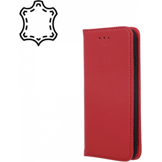 Senso Genuine Leather Stand Book Samsung A12 / M12 Maroon - (SGLSAMA12M)