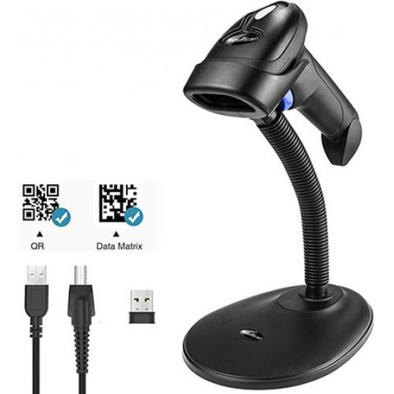 Netum 2,4G Wireless Qr Barcode 2D Scanner With Stand - (NT-L8S)