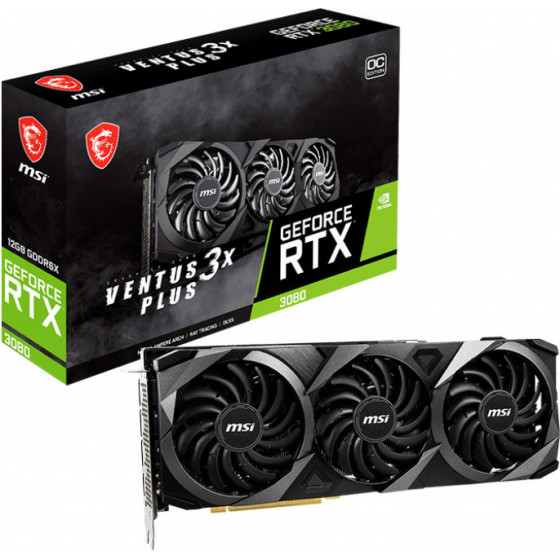 MSI Rtx 3080 Ventus 3XPls 12GOclh - (912-V389-409)