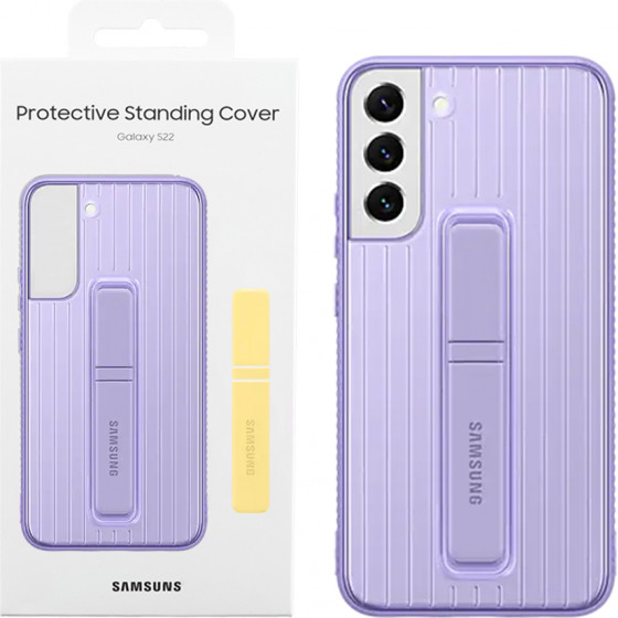 Samsung ���� S22 5G S901 Protective Standing Cover Lavender Packing Or - (EF-RS901CVEGWW)