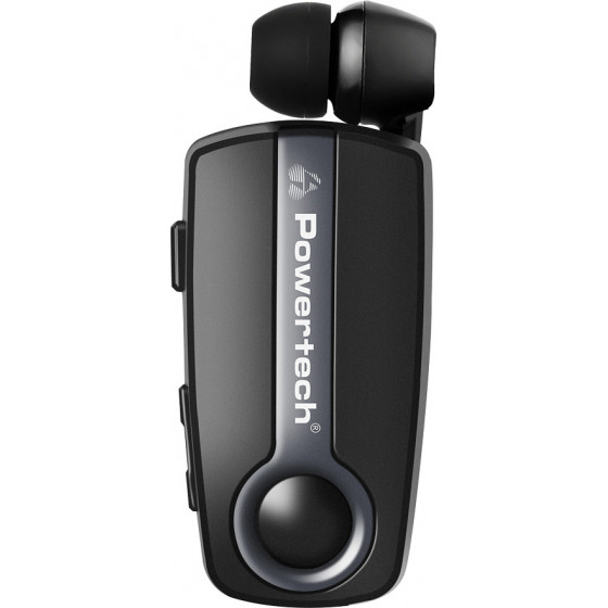 Powertech Bluetooth Earphone Klipp 2 multipoint, Bt V5.1, ���� - (PT-998)